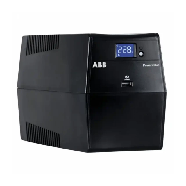 UPS ABB PowerValue 11LI Up 1000VA 600W/Simulated Sine Wave/6 x IEC 320 C13 USB i RS232