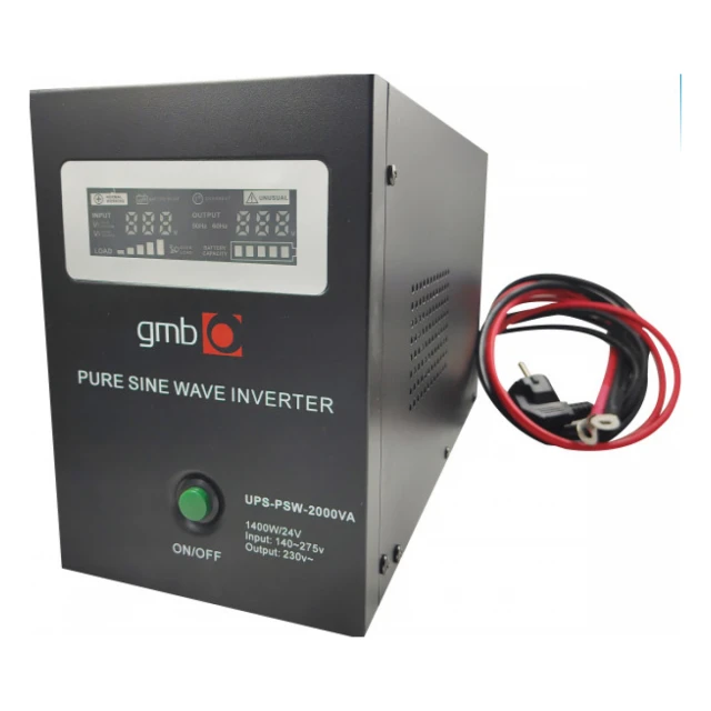 UPS-PSW-2000VA GMB LONG, cist sinusni pretvarac sa produzenom autonomijom 1400W-220V/24V