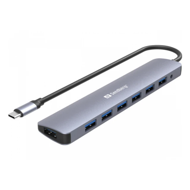 USB HUB 7 port Sandberg USB C - USB 3.0 136-40