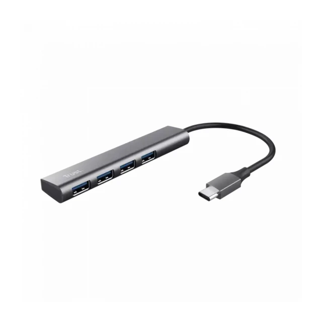 USB HUB Trust HALYX USB-3.2 4xUSB siva (24948)