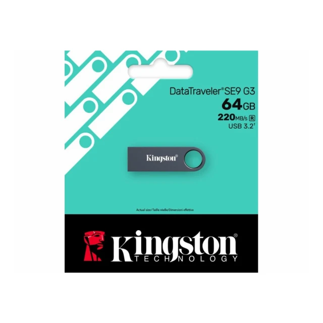 USB memorija KINGSTON KE-U2X64-1AC/DataTraveler SE9 G3/Dark Nickel