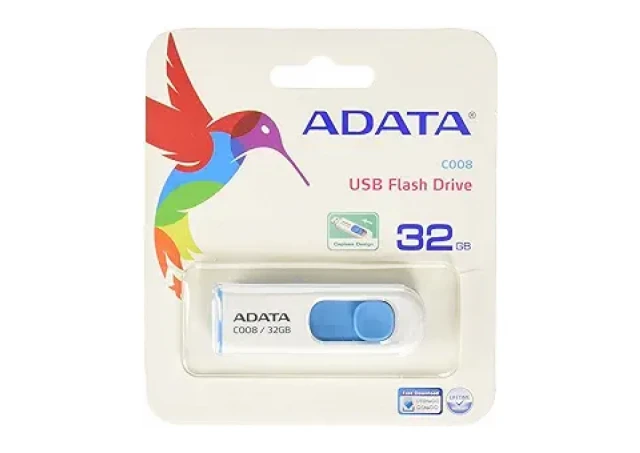 FLES DISK ADATA 32GB AC008 WHITE