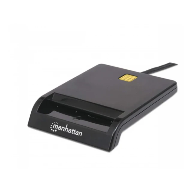 USB smart card reader Manhattan 102049, black