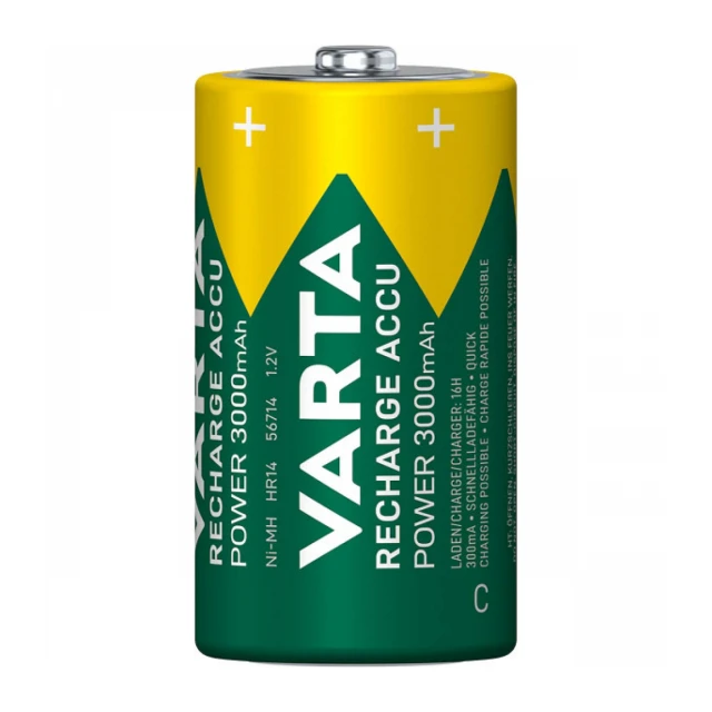 VARTA-56714B Tip C HR14 1,2V 3000mAh, Punjiva NiMH baterija  PAK2