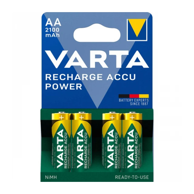 VARTA AA 2100mAh HR6 PAK4 CK, punjive NiMH baterije (rechargeable VARTA Ready to use)