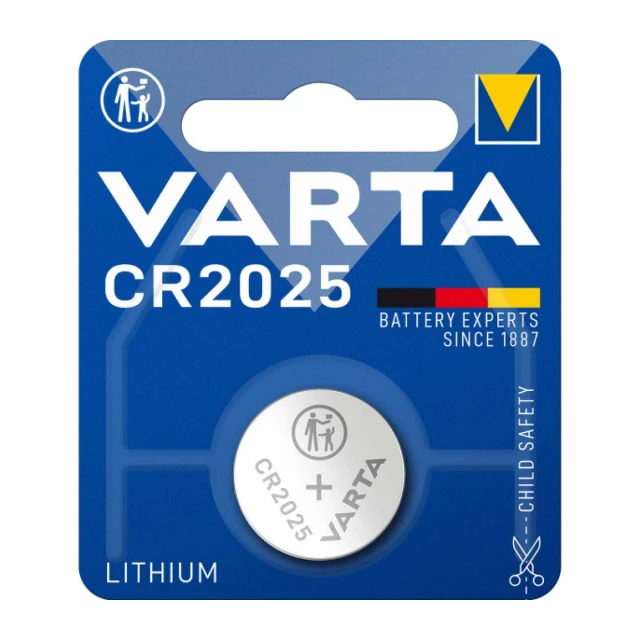 VARTA baterija CR 2025 3V Litijum baterija dugme, Pakovanje 1kom