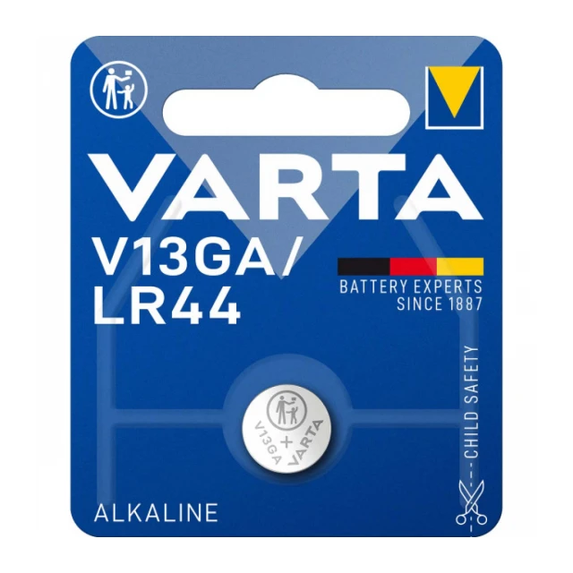 VARTA baterija LR44/V13GA 1,5V, ALKALNA Baterija, Pakovanje 1kom