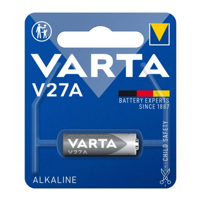 VARTA Electronics V27A/LR27, 12V, ALKALNA Baterija, Pakovanje 1kom