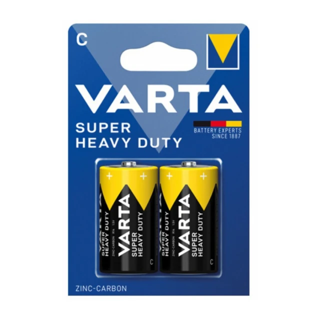 VARTA Superlife Tip C 1.5V R14P SUPER HEAVY DUTY, PAK2 CK, Cink-karbon baterije