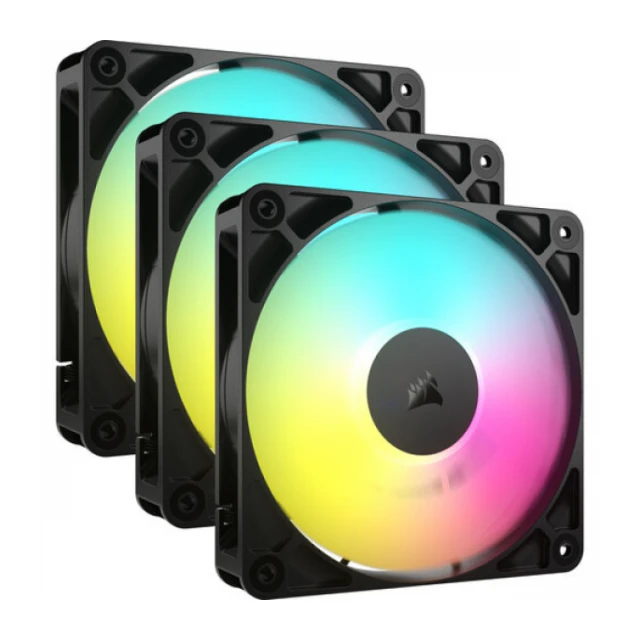 Ventilatori Corsair 3x RS120 ARGB 120mm PWM-Triple Pack - Crni, CO-9050181-WW