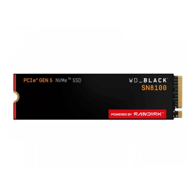 WD 1TB M.2 NVMe SSD Gen5 WDS100T1X0M SN8100 Black 