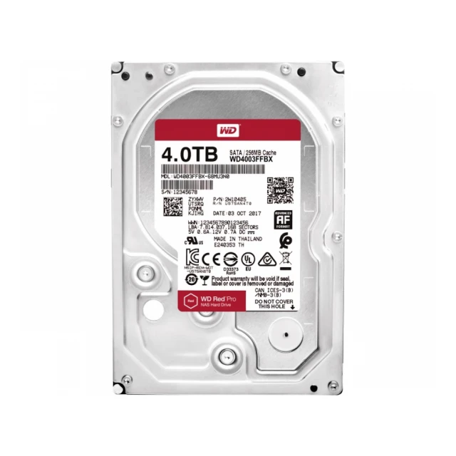 WD 4TB 3.5 inča SATA III 256MB 7.200 WD4003FFBX Red Pro hard disk