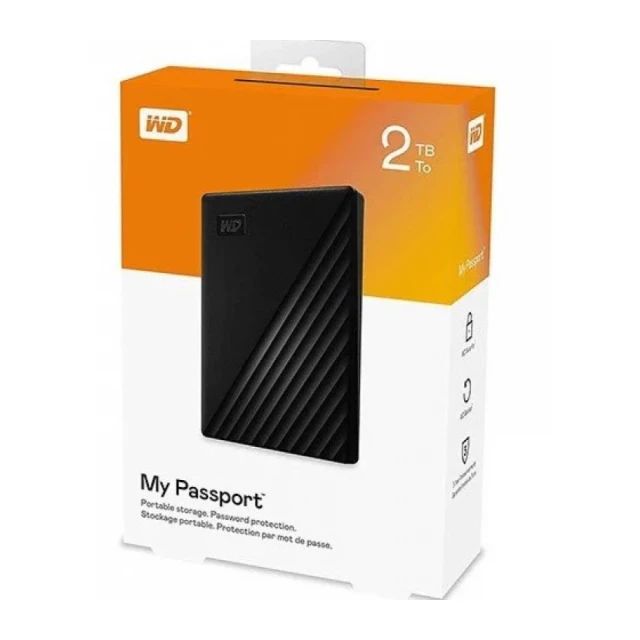 WD My Passport 2TB 2.5 inèa eksterni hard disk WDBYVG0020BBK crni