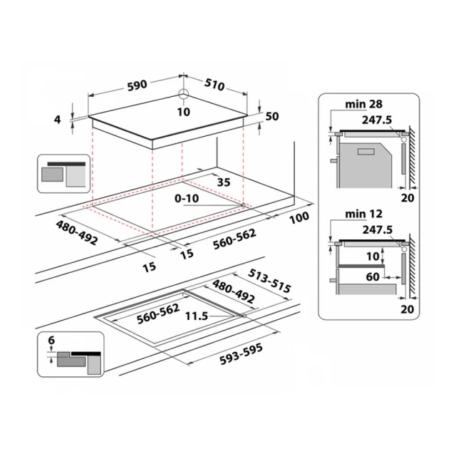 WHIRLPOOL WL S7260 NE Indukcijska ploča 