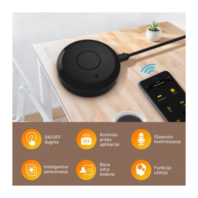 Wi-Fi smart univerzalni daljinski upravljac WFRC-IR3/BK