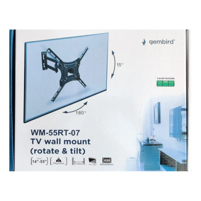 WM-55RT-07 ** Gembird rotate/tilt VESA max. 40x40cm 14-55 max.20kg (819)