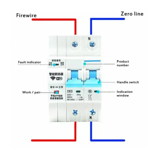 ZIGBEE-SMART-SWITCH BREAKER Gembird Tuya prekidac-osigurac APP Glasovna kontrola Alexa Google Smart